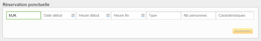 ADE web - réservation  ponctuelle
