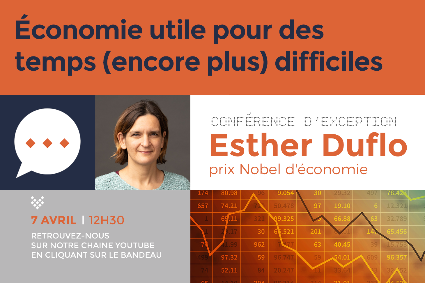 Conférence d'exception Esther Duflo