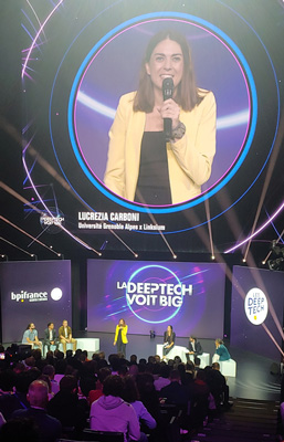 Lucrezia Carboni lors de la Deeptech voit BIG le 4/10/2023